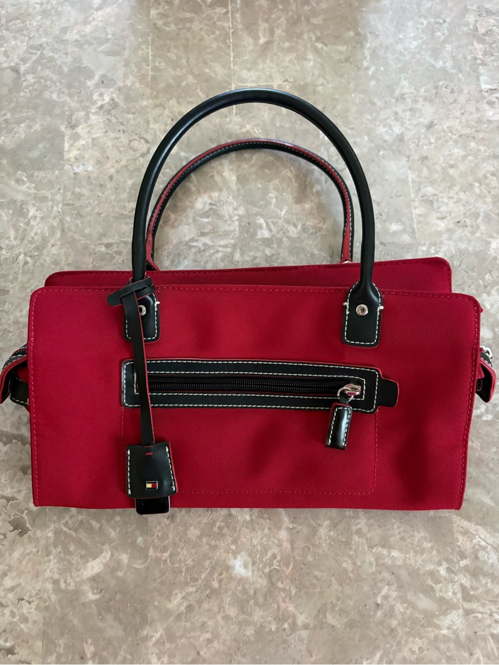 red tommy hilfiger vintage handbag